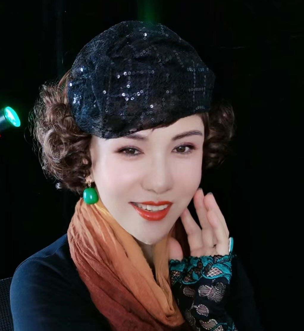 蕾丝小贝雷帽遮白发欧美小礼帽复古韩国时尚发箍薄款百搭时尚透气