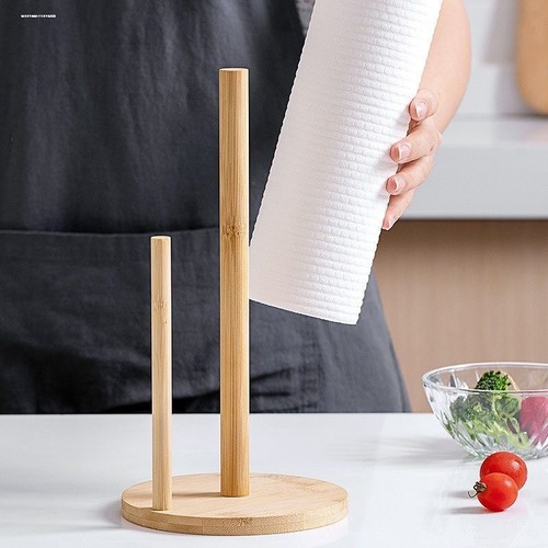 卷纸架立柱圆木餐桌放厨房用纸的架子壁橱桌面勋水桌上抽纸橱柜