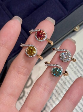 蕾迪高定春藤1克拉莫桑戒指