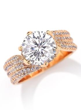 蕾迪 3克拉【花藤】莫桑钻意大利工艺花型时尚百搭戒指