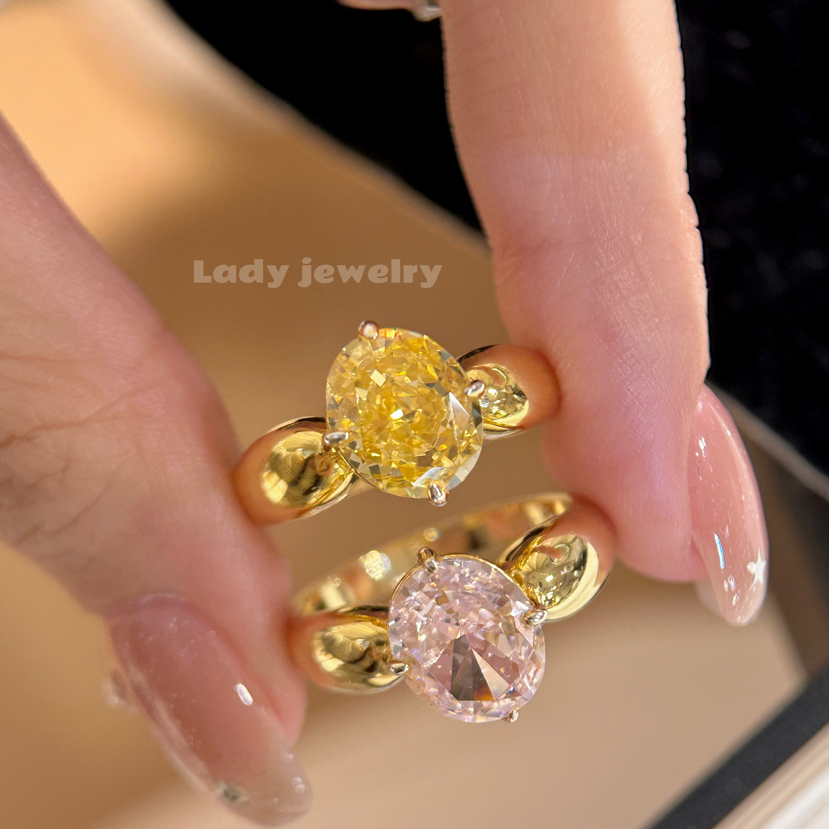 蕾迪「胖嘟嘟鸽子蛋」925银戒指