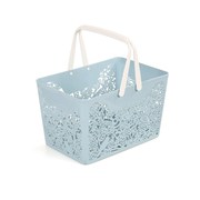 hộp đựng đồ trang điểm mini Tắm nhà tắm giỏ hoa lan di động màu hồng Bắc Âu đơn giản loại giỏ phòng tắm dã ngoại nhỏ cửa hàng bách hóa - Trang chủ khay đựng mỹ phẩm thông minh
