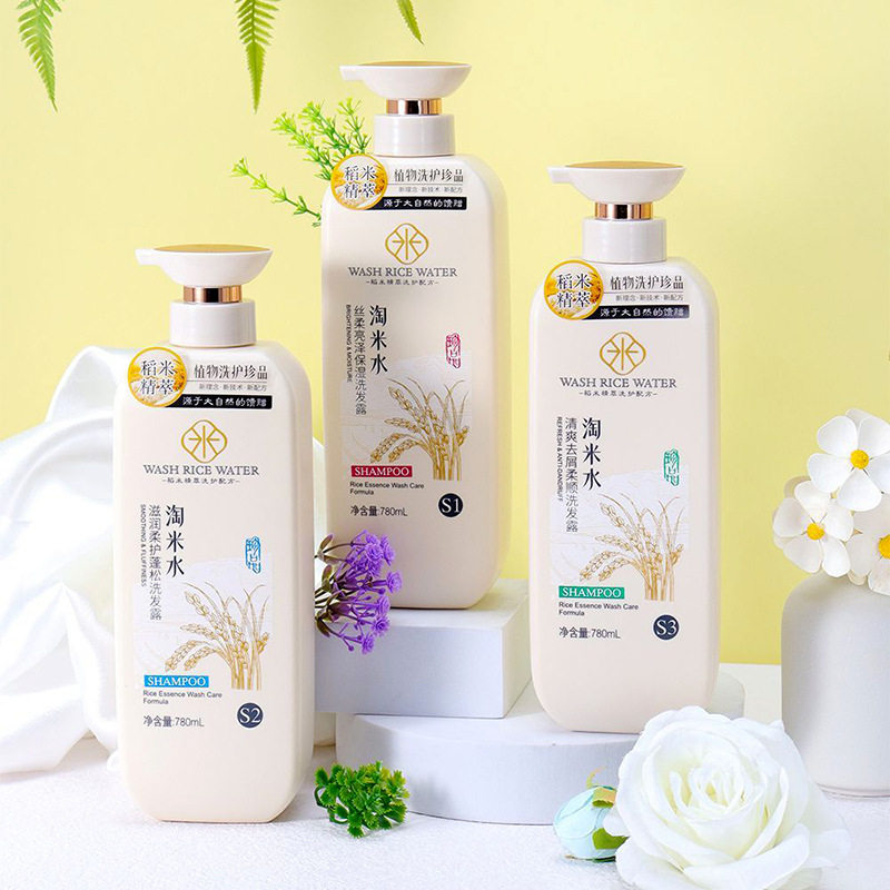 纳莉淘米水洗发水780g清爽去屑