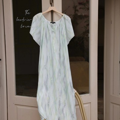 短袖睡裙薄款100%莱赛尔夏季女士家居服透气2025 新款