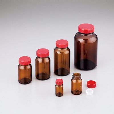 亚速旺ASONE日本进口玻璃瓶规格瓶试剂瓶样本瓶广口带内塞棕色