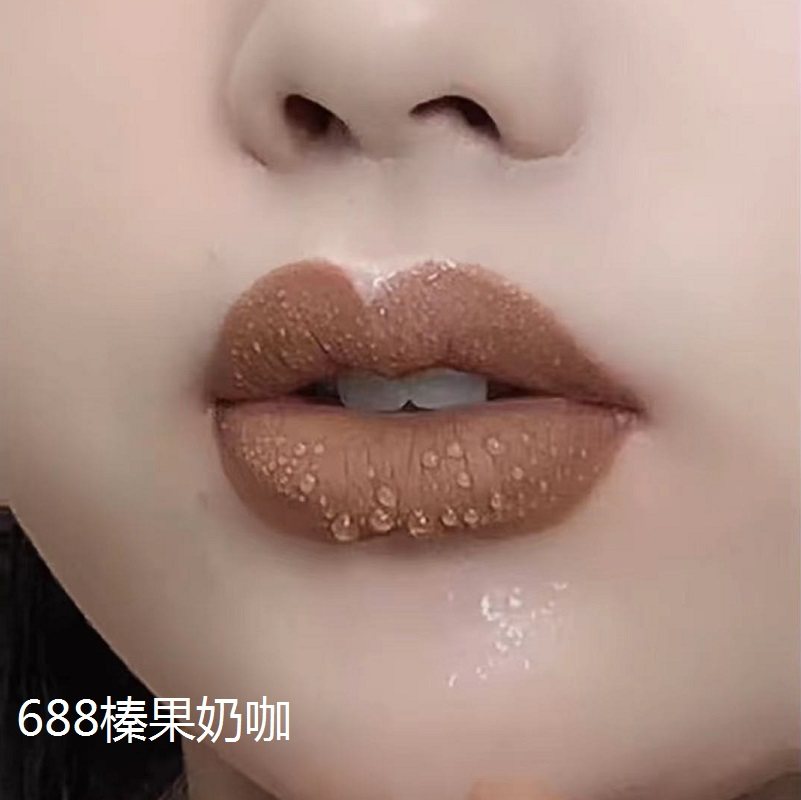 哑光雾面吃土奶咖色口红女平价学生素颜裸妆白桃色巧克力棕咖啡色