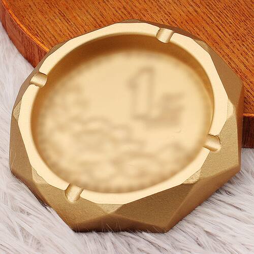 高端加厚工艺品烟灰缸黄铜家用