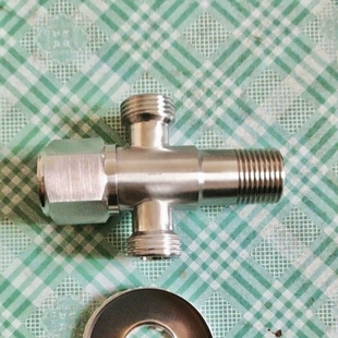 止水阀304不锈钢角阀八字阀热水器4分家用三角阀内丝冷热水加厚