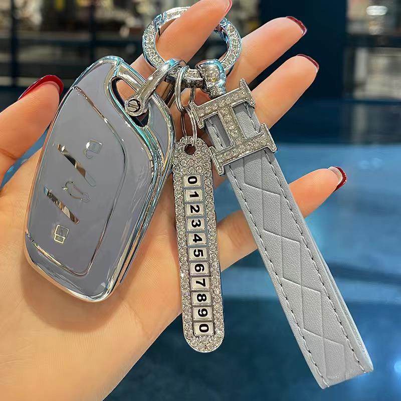 上汽荣威M7钥匙套女士专用DMH舒享版悦享版臻享版车保护套壳扣包