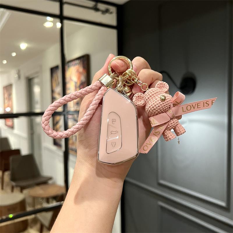 大众捷达VS8车钥匙套女士专用自动全能版智行版至尊版壳包扣用品