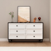 斗柜三四五斗橱客厅储物卧室收纳柜衣柜简约现代梳妆台一体抽屉柜