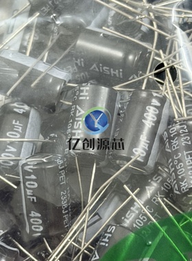 艾华铝电解电容 ERK2GM100F12OT D8xL12mm 10uF ±20% 400V 160mA