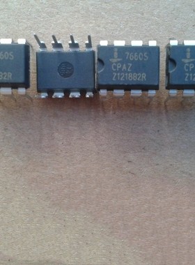 ICL7660SCPA ICL7660SIPAZ 7660S CMOS直流转换器 直插DIP-8 直拍