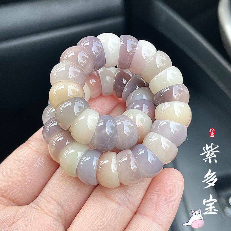 七彩琉璃盏菩提根手串名星同款碗肠单圈文玩盘玩珠串