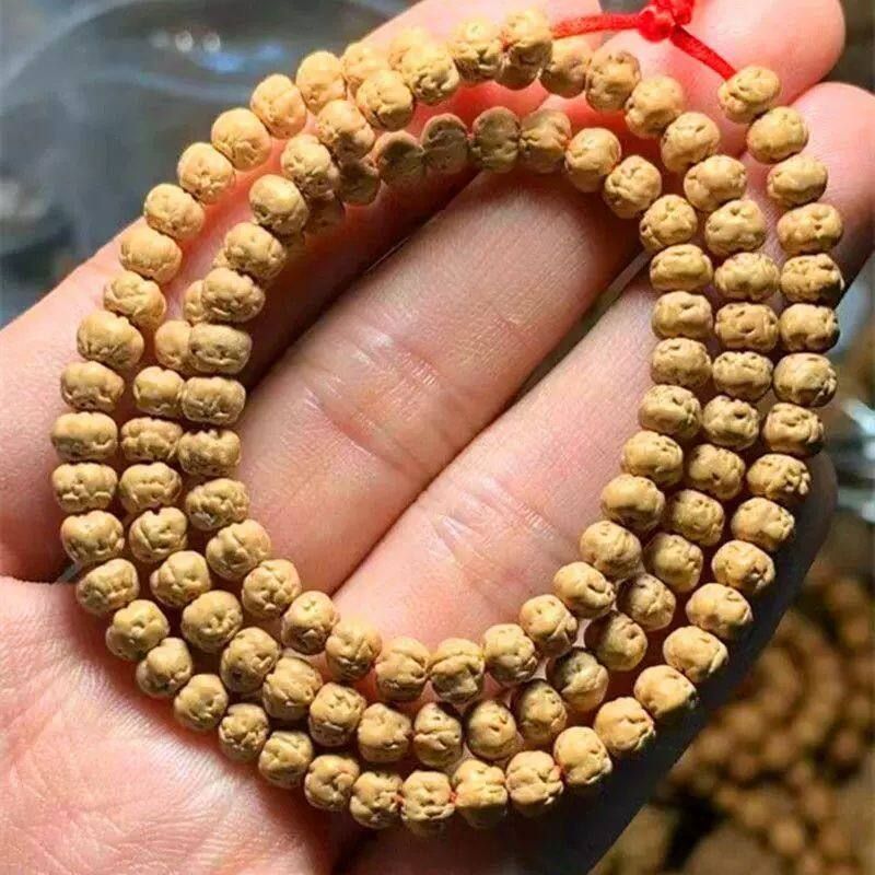 佛手小金刚手串108颗佛珠念珠玄武纹藏式原籽三日红男女文玩手串