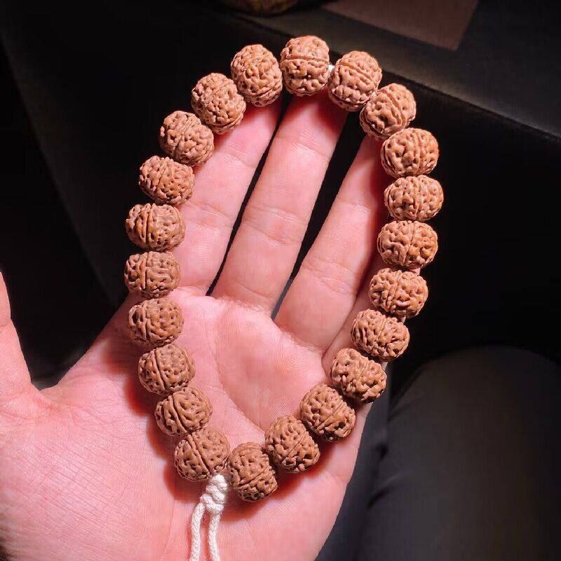 收藏级纯血老树王小金刚菩提子手串单圈原籽爆肉双龙纹男女手串