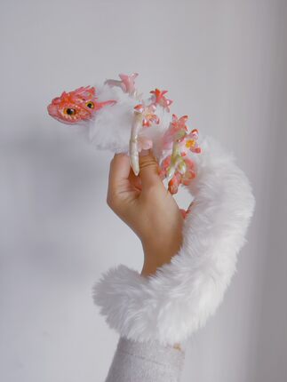 原创幻想生物手作玩偶山海经酸与可动 兽设玩偶bjd坐骑艺术家玩偶