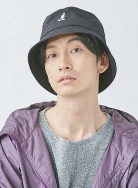 Kangol袋鼠水洗棉牛仔平顶渔夫帽 lisa肖战同款街头日系遮阳男女