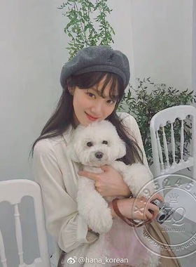 Kangol袋鼠李圣经画报款 林允儿同款羊毛贝雷帽南瓜报童帽