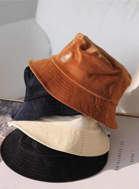 kangol袋鼠复古old school 古着灯心绒刺绣平顶渔夫帽 男女