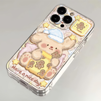 Apple苹果油画小熊手机壳