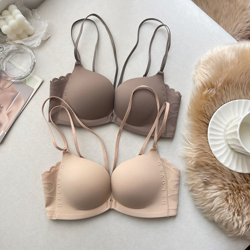 M型美背前扣小胸聚拢内衣