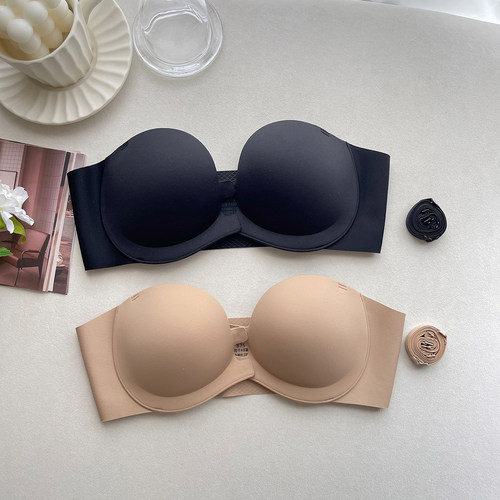 不会掉！双排前扣粉底液无肩带