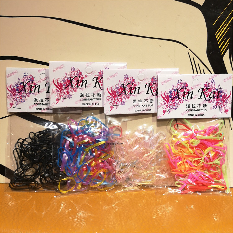 韩版头绳一次性橡皮筋强拉?#27426;?#20799;童发圈头花发饰小饰品牛皮筋饰品