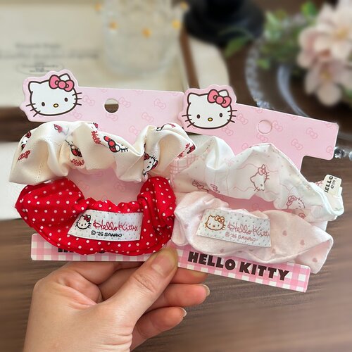 凯蒂猫大肠发圈2件女丸子头皮筋