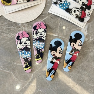 卡通米奇大号BB夹女童刘海发夹前额碎发对夹可爱后脑勺头饰不伤发