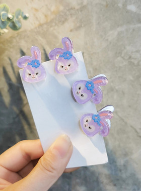 抓夹树脂日韩少女甜美顶夹发饰品