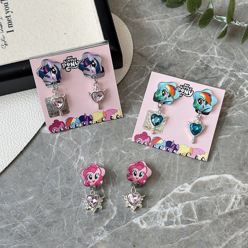 正版小马宝莉儿童防痛耳夹碧琪甜美吊坠耳环紫悦公主无耳洞耳饰品,饰品/流行首饰/时尚饰品新,耳夹,淘宝优惠券,粉丝福利购,淘宝优惠卷