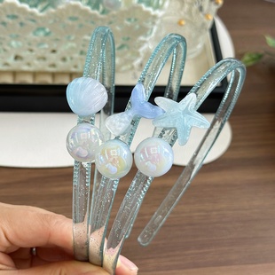 小清新海洋学生有齿碎发箍儿童渐变带齿头箍刘海碎发压发防滑头窟