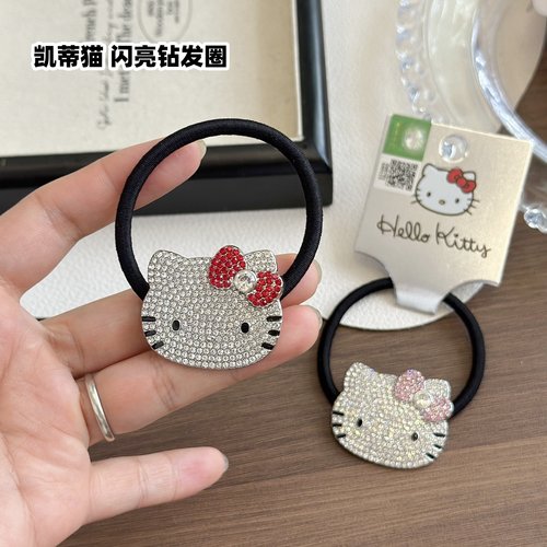 hellokitty满钻高弹力发圈女皮筋