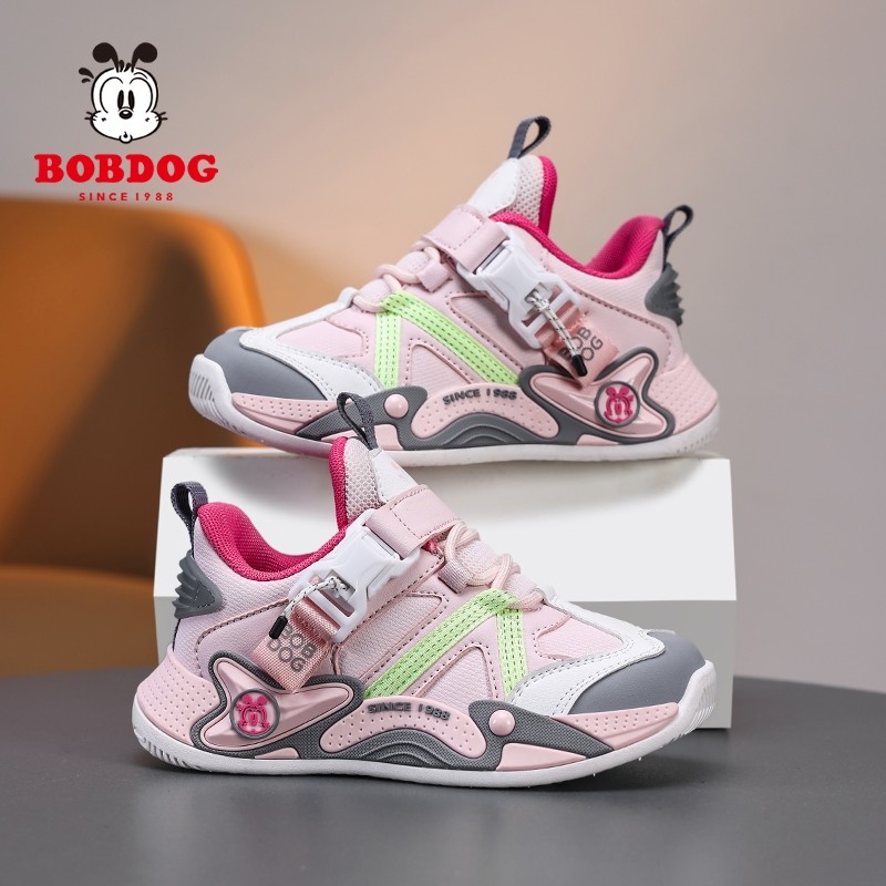 官方正品巴布豆童鞋女童鞋子秋冬季2025新款儿童运动鞋女孩公主鞋