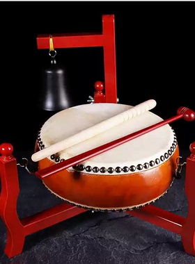 立式小鼓架法器实木挂件
