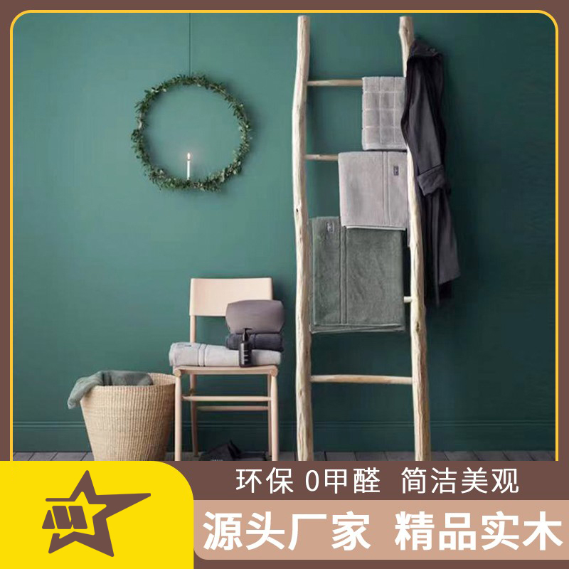 木梯子拍照道具家用置物架北欧