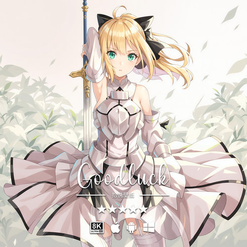 黑Saber-06 Fate8K4K二次元动漫手机平板电脑桌面高清壁纸头像