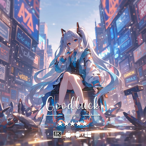 初音未来-168 虚拟歌手8K4K二次元动漫手机平板电脑高清壁纸头像