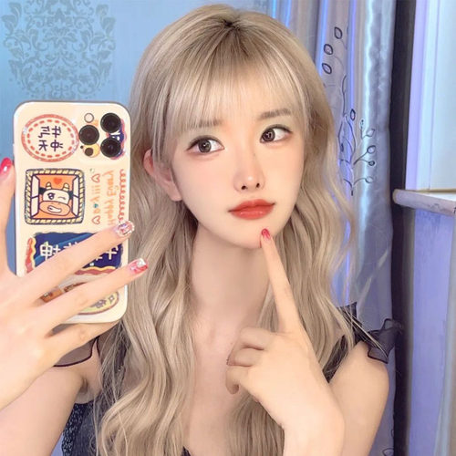 伪娘风女装大佬自然长卷发