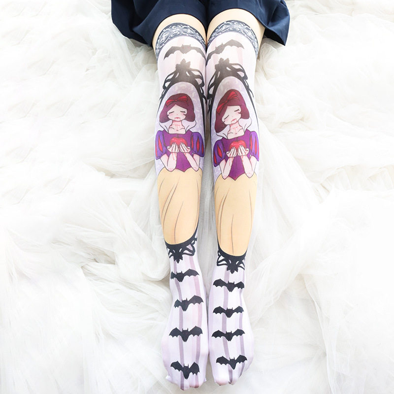 日系二次元伪娘丝袜萝莉女装大佬可爱高筒袜男用cd变装过膝大腿袜