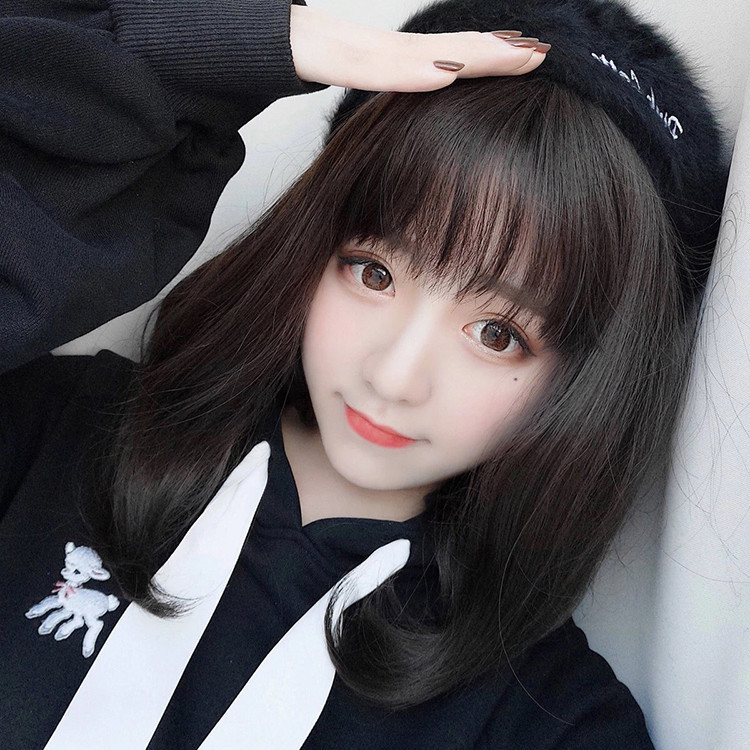 空气刘海伪娘风女装大佬长直发