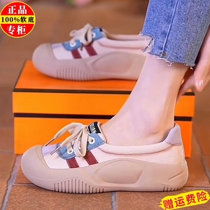 品牌运动鞋女2025春秋新款爆款透气德训鞋厚底百搭休闲阿甘老爹鞋