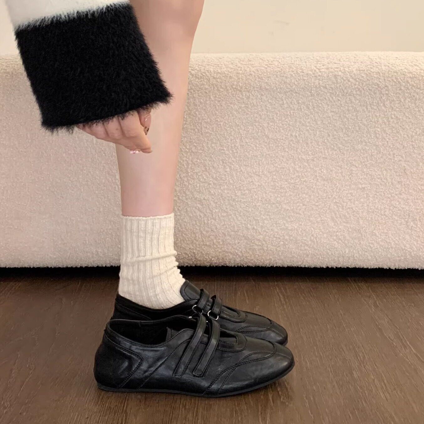 品牌真皮平底软底德训鞋内增高女鞋2026新款百搭休闲运动鞋小皮鞋