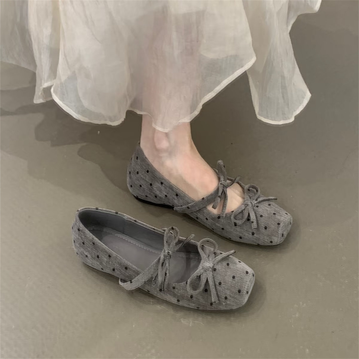 品牌内增高蝴蝶结玛丽珍鞋女2026新款秋季软底芭蕾鞋百搭浅口单鞋