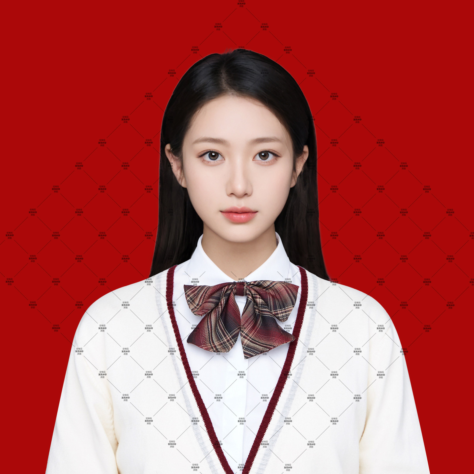 PS高清免扣服装素材证件照衣服学院风服装素材女士白色马甲素材
