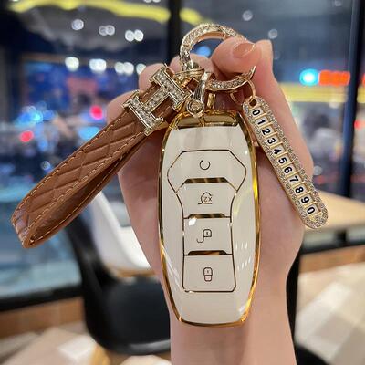 比亚迪汽车钥匙套宋Pro包plus秦新能源专用扣元S7唐二代DM壳汉max