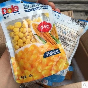 10袋 袋 都乐玉米粒dole甜玉米粒 苞米粒非转基因开袋即食60g