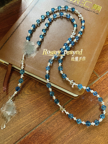 天然石玫瑰经念珠小众设计感爆款配饰