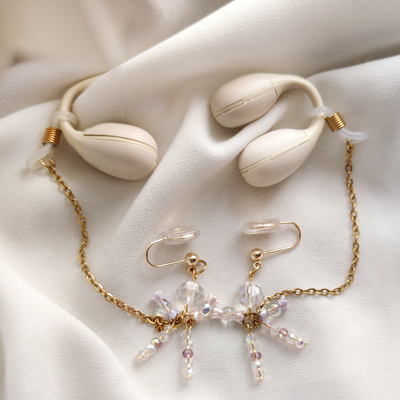 原创保色水晶珠子通用防丢链